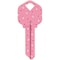 Hillman Breast Cancer Awareness Pink Ribbon House/Office Key Blank KW1 Single For Universal, PK6 87514 - alternate 1